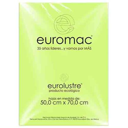 [EL0049] PAPEL LUSTRE EUROMAC VERDE NILO 50X70 24HOJAS