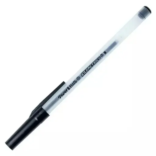 [ETPAPE0001452] Bolígrafo Paper Mate Kilométrico Económico 1 mm Negro • Escritura fluida y prolongada 