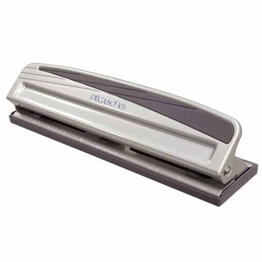 [303] Perforadora metálica Pegaso 303 de 3 orificios perfora hasta 10 hojas