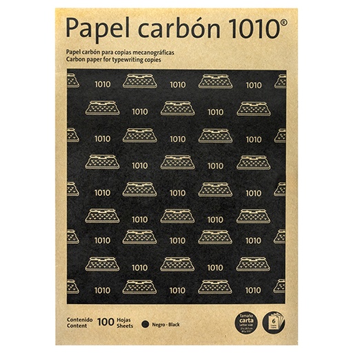 [10102017] Papel carbon 1010 Pelikan tamaño carta negro, caja con 100 hojas