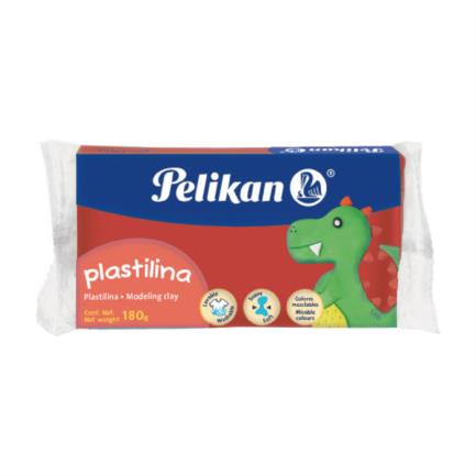 [6700113] Plastilina Pelikan Marqueta 180 gr Color Rojo