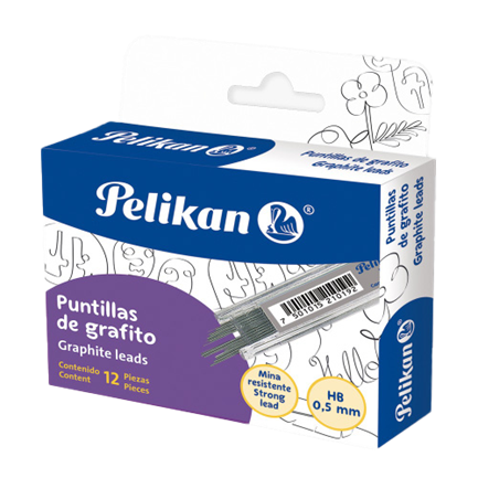 [3032000] Puntillas Pelikan 0.5mm Pqte C/12 Tubos