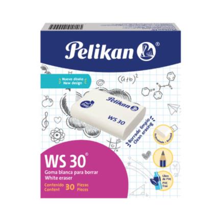 [WS-30] BORRADOR PELIKAN WS-30 LAPIZ BLANCO C/30