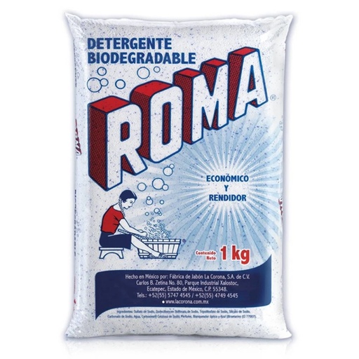 [PLG0202] Detergente Multiusos Biodegradable en polvo Roma bolsa 1 kg