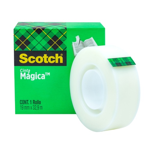 [8101833] Cinta Mágica Mod. 810 Scotch 3M 19x32.9 caja con 1 pieza