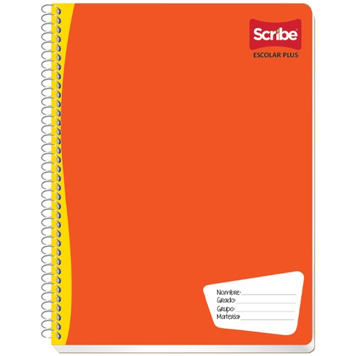 [7972] Cuaderno Scribe profesional escolar pluscuadro chico (5 mm), con 100 hojas