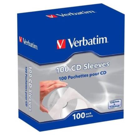 [49976] Sobres de Papel Verbatim C/Ventana Transparente para CD/DVD C/100