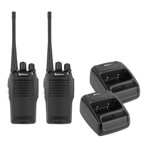 [ETTECN0000047] Radios intercomunicadores STEREN Rad-010 kit de 2 piezas color negro