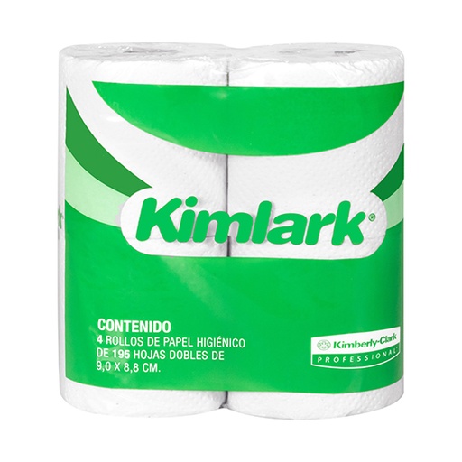 [ETJAFE0000598] Papel Higiénico blanco Kimlark, colchon c/ 24 paq. 195 hjs dobles