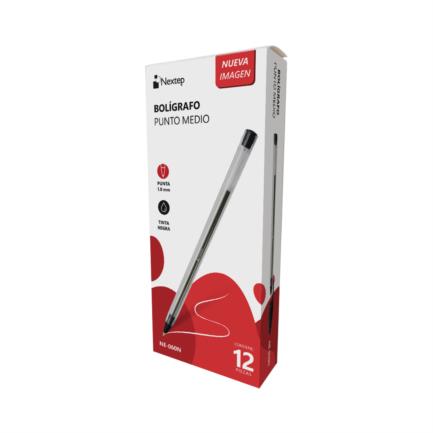 [NE-060N] Bolígrafo Nextep 1000 Color Negro 1mm C/12