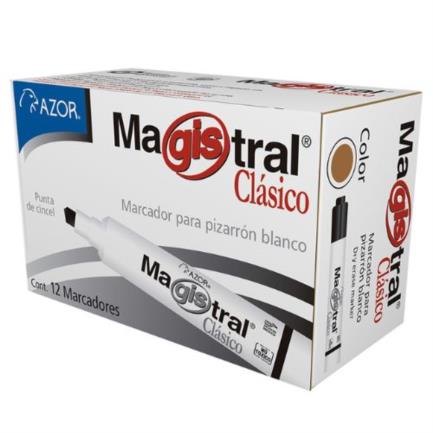 [83407] Marcador Magistral 83407 Color Café para Pizarrón C/12