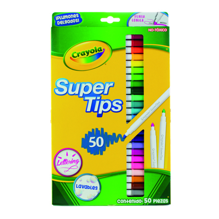 [585150M003] Plumones Crayola SuperTips con 50 piezas