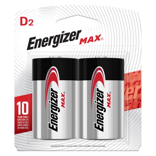 [ETJAFE0000699] Pila alcalina Energizer D blíster con 2pzas