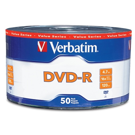 [ETTECN0000325] Disco Verbatim DVD-R 16x 4.7GB torre con50 pzas