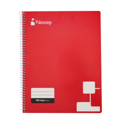 [NE-007R] Cuaderno Nextep Profesional Raya 100 Hojas Espiral