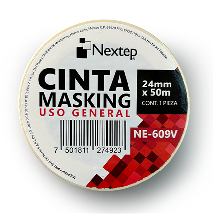 [NE-609V] Cinta Masking Nextep Uso General 24mm x 50mts