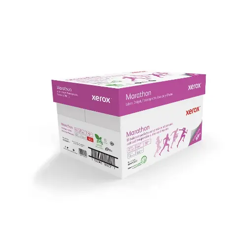 [ETPAPE0003989] CAJA DE PAPEL BOND OFICIO 5000 HOJAS MARATHON XEROX 003M02056 99% BLANCURA 10 PAQUETES CON 500 HOJAS C/U