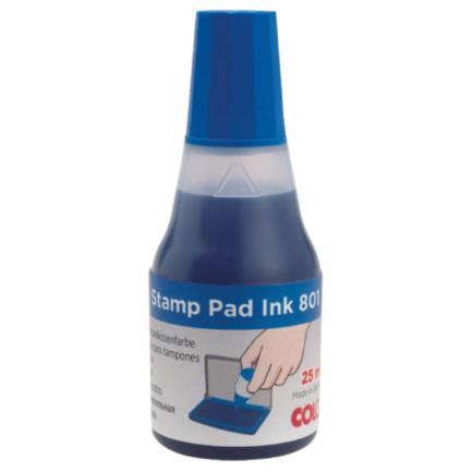 [801A] Tinta Barrilito Tipo Gotero para Cojín 25ml Color Azul