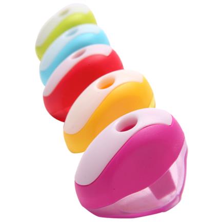 [SK8307] Sacapuntas Barrilito con Depósito Bote C/25 Pzas