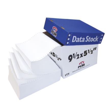 [DS00216000B] Papel PCM Data Stock Blanco 9.5" x 5.5" 1Tanto C/6000