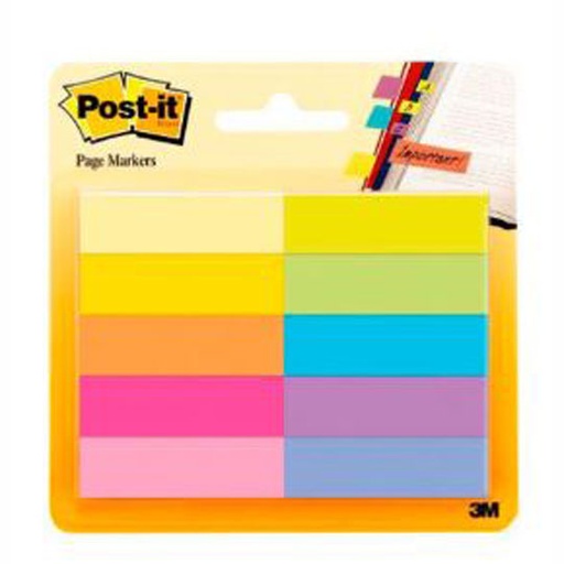 [ETPAPE000424] Señaladores Mod 670-10ab Post-it 10 colores brillantes
