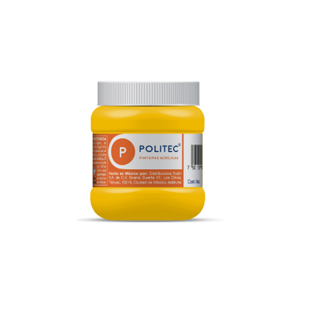 [14209] Pintura Acrilica Politec Amarillo Medio 250ml No 318