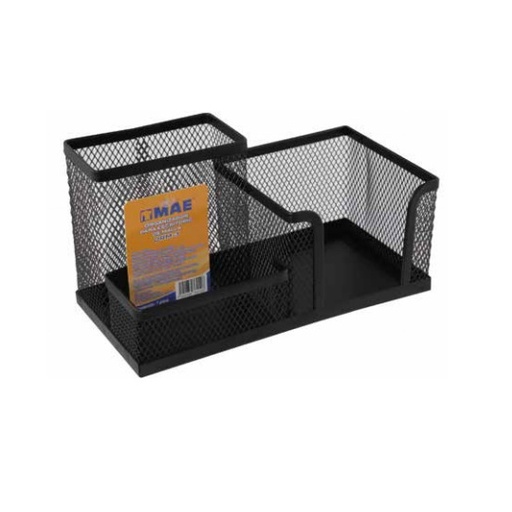 [ETPAPE0004319] Organizador de escritorio de malla metalica color negro