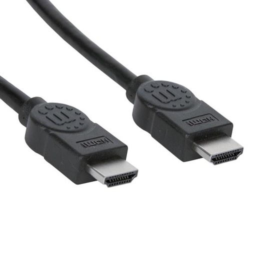 [353946] Cable Manhattan HDMI Alta Velocidad con Ethernet HDMI M-M 3m Color Negro