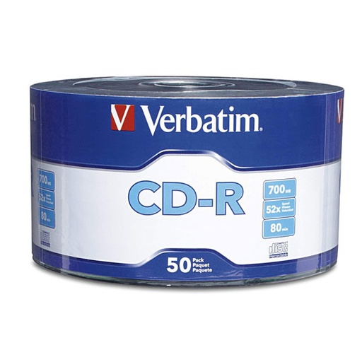 [ETTECN0000490] Disco Verbatim CD-R 80min 700MB 52x torre con 50 pzas